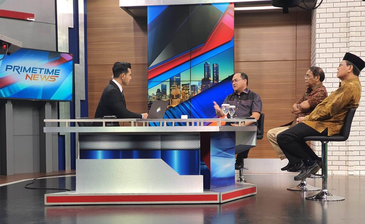 Gubernur Provinsi Bangka Belitung (Babel) Erzaldi Rosman Djohan hadir bahasa masalah saham timah di Metro TV.