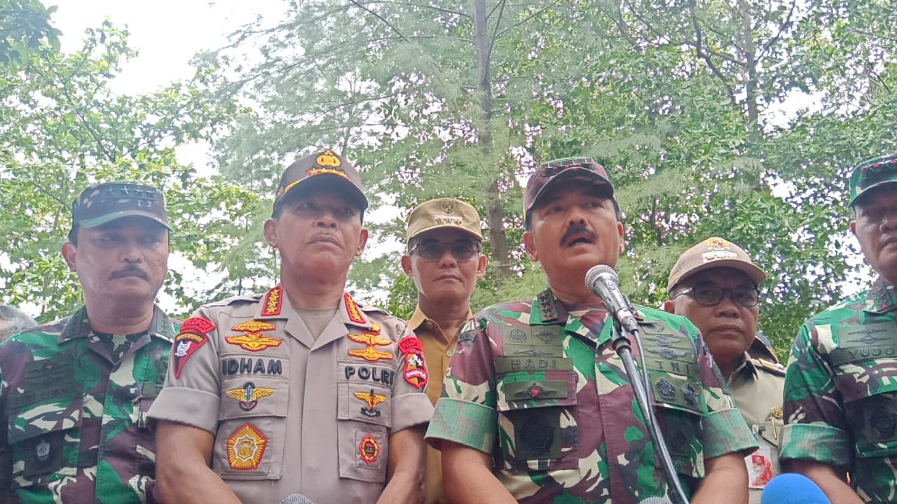 Panglima TNI-Kapolri mengecek langsung kesiapan Pulau Sebaru, Kepulauan Seribu, yang menjadi lokasi observasi WNI kru kapal World Dream.