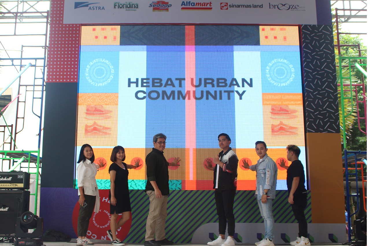 Opening Ceremony Hebat Urban Community di di Atrium The Breeze BSD City, Serpong, Tangerang Selatan, Sabtu (29/2).