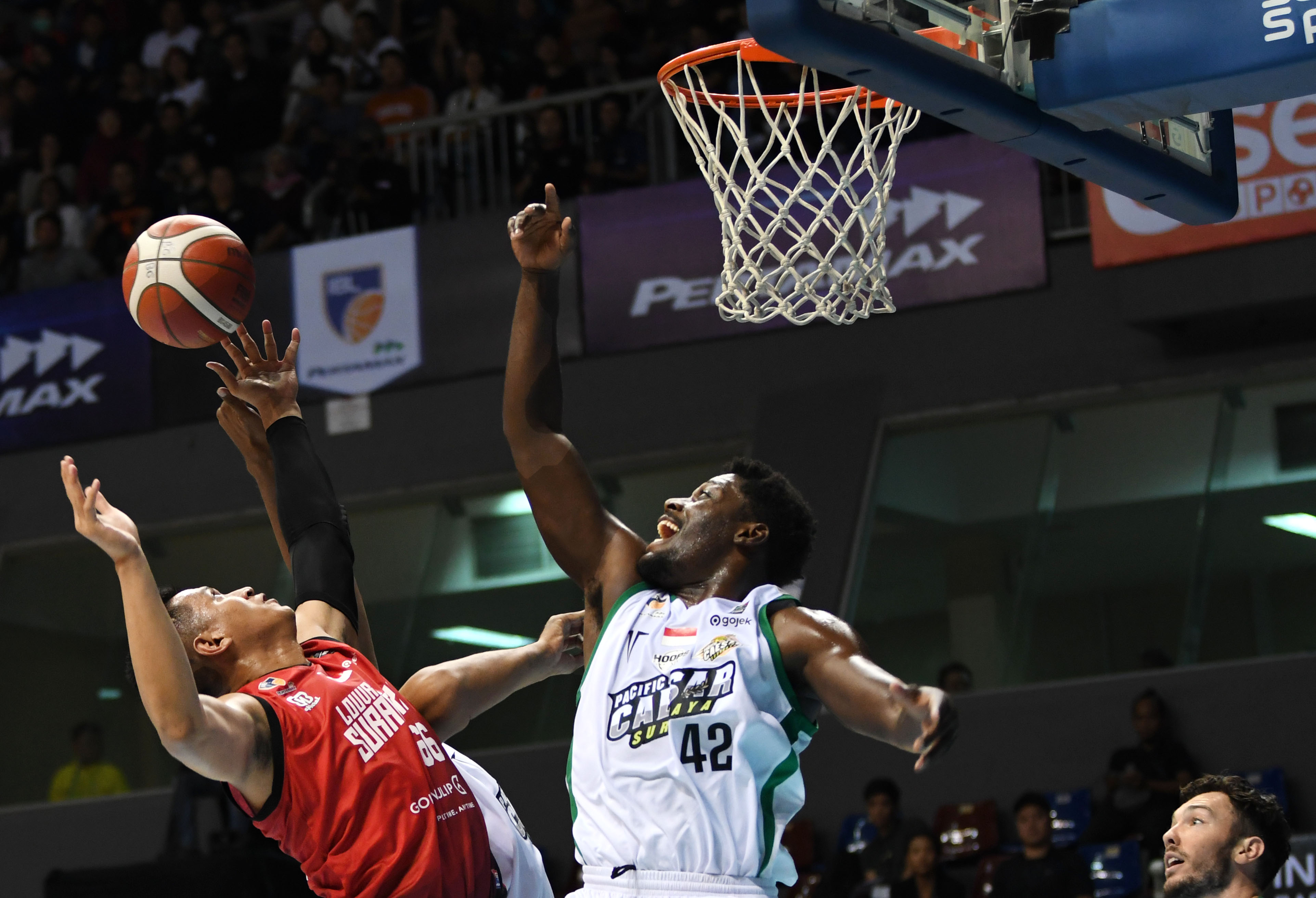 Galank Gunawan (kiri) salah satu pemain IBL All Star