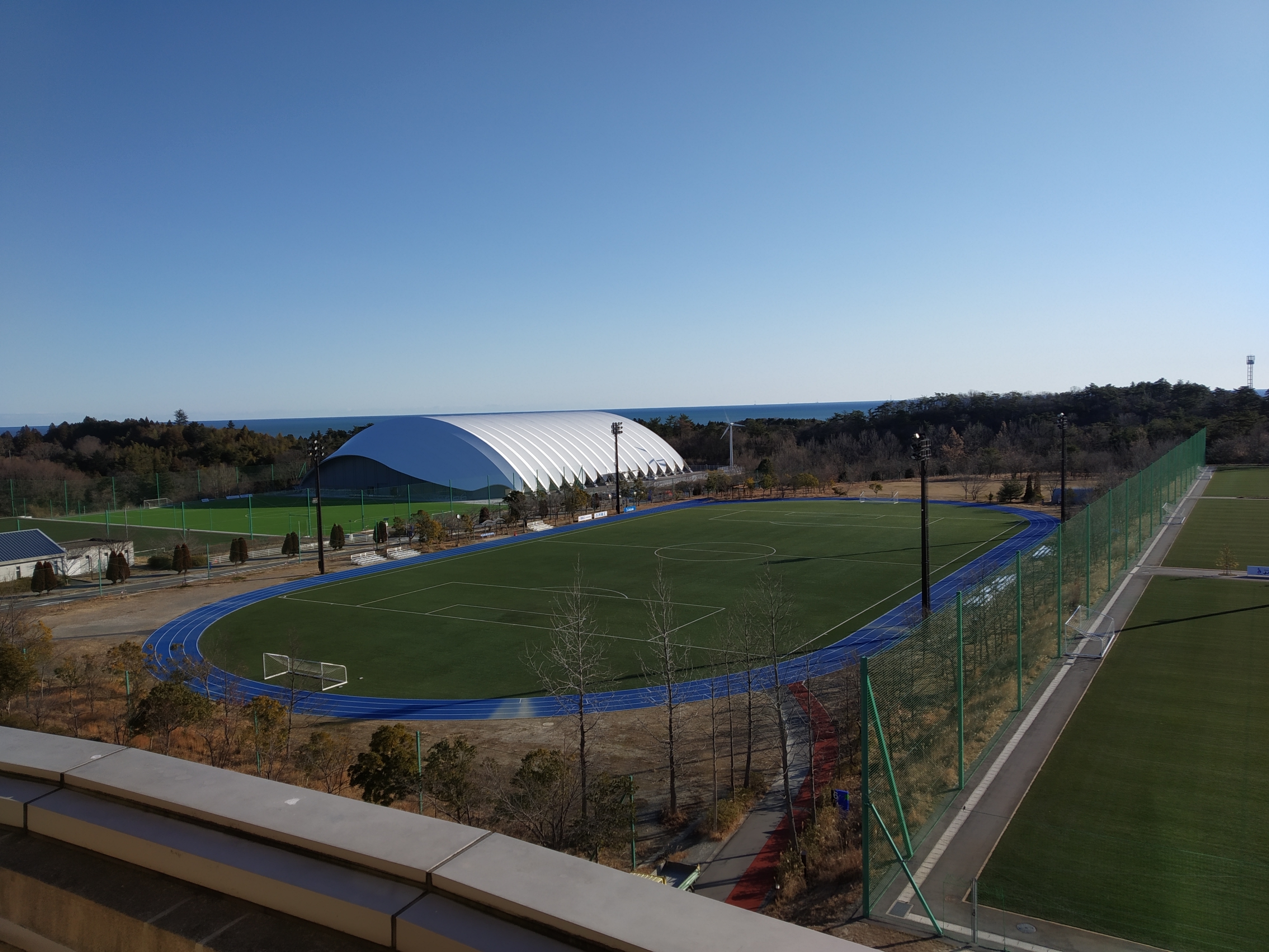 J-village, tempat pawai obor Olimpiade 2020 Jepang