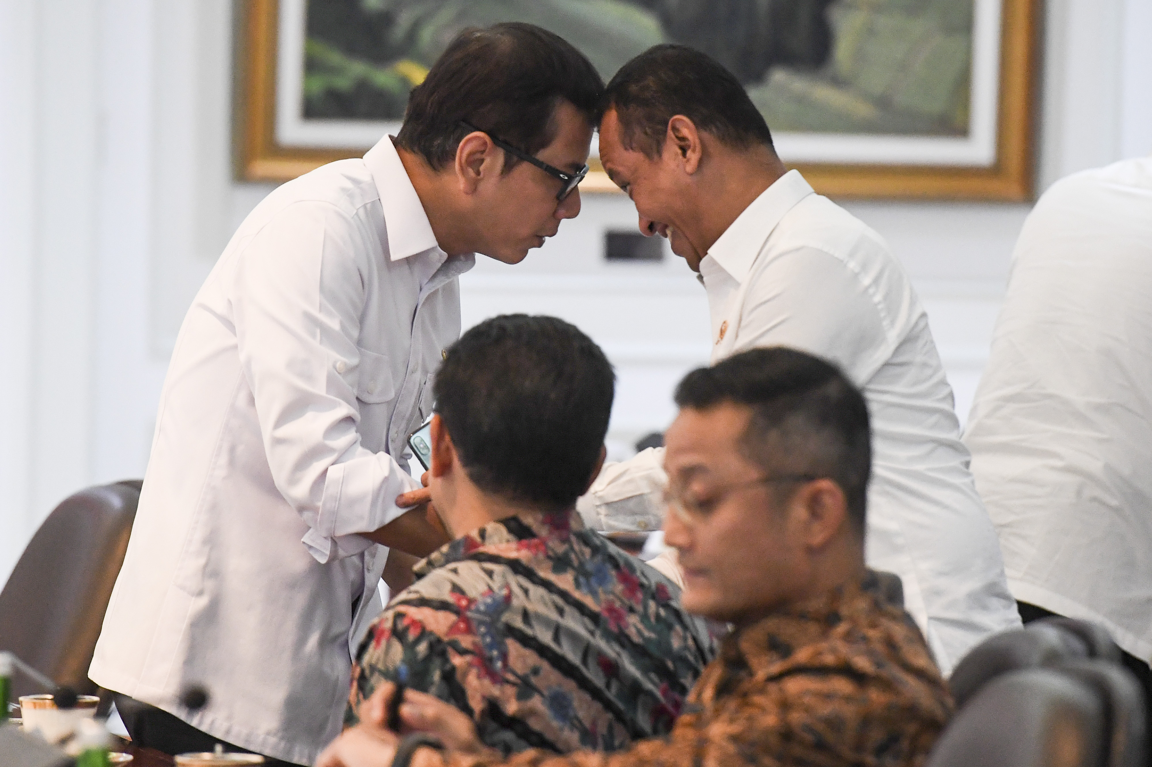 Kepala Badan Koordinasi Penanaman Modal (BKPM) Bahlil Lahadalia (kanan) di Jakarta, beberapa waktu lalu. 