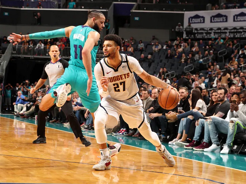 Laga NBA antara Denver Nuggets dan Charlotte Hornets