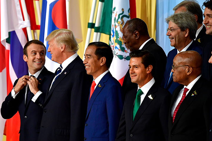 Para pemimpin negara dalam Konferensi Tingkat Tinggi G20.