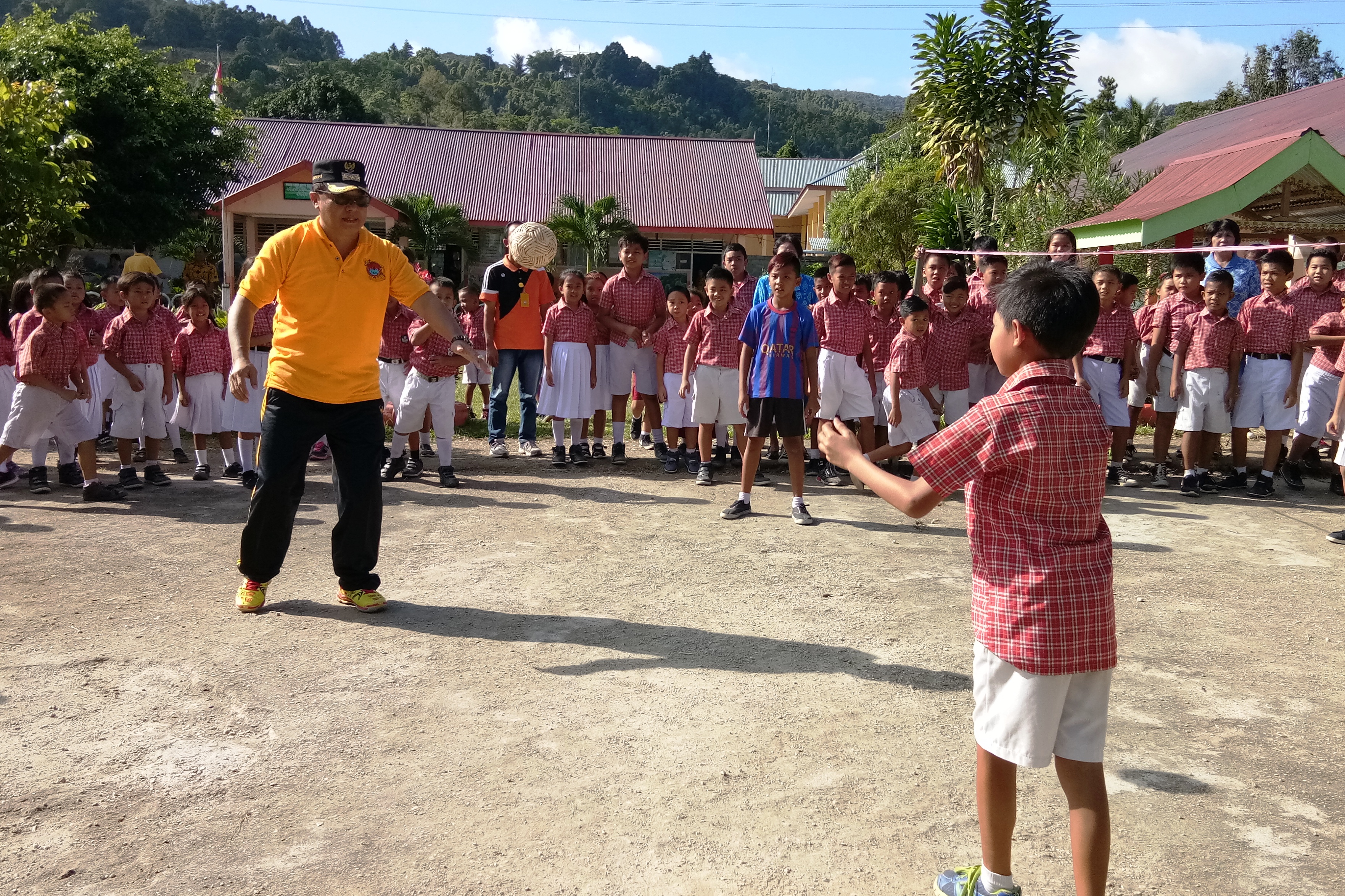 Kegiatan salah satu sekolah di Palu.