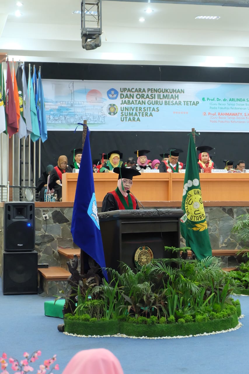 Guru Besar Fakultas Kedokteran Universitas Sumatera Utara (USU) Prof. Dr. Arlinda Sari Wahyuni