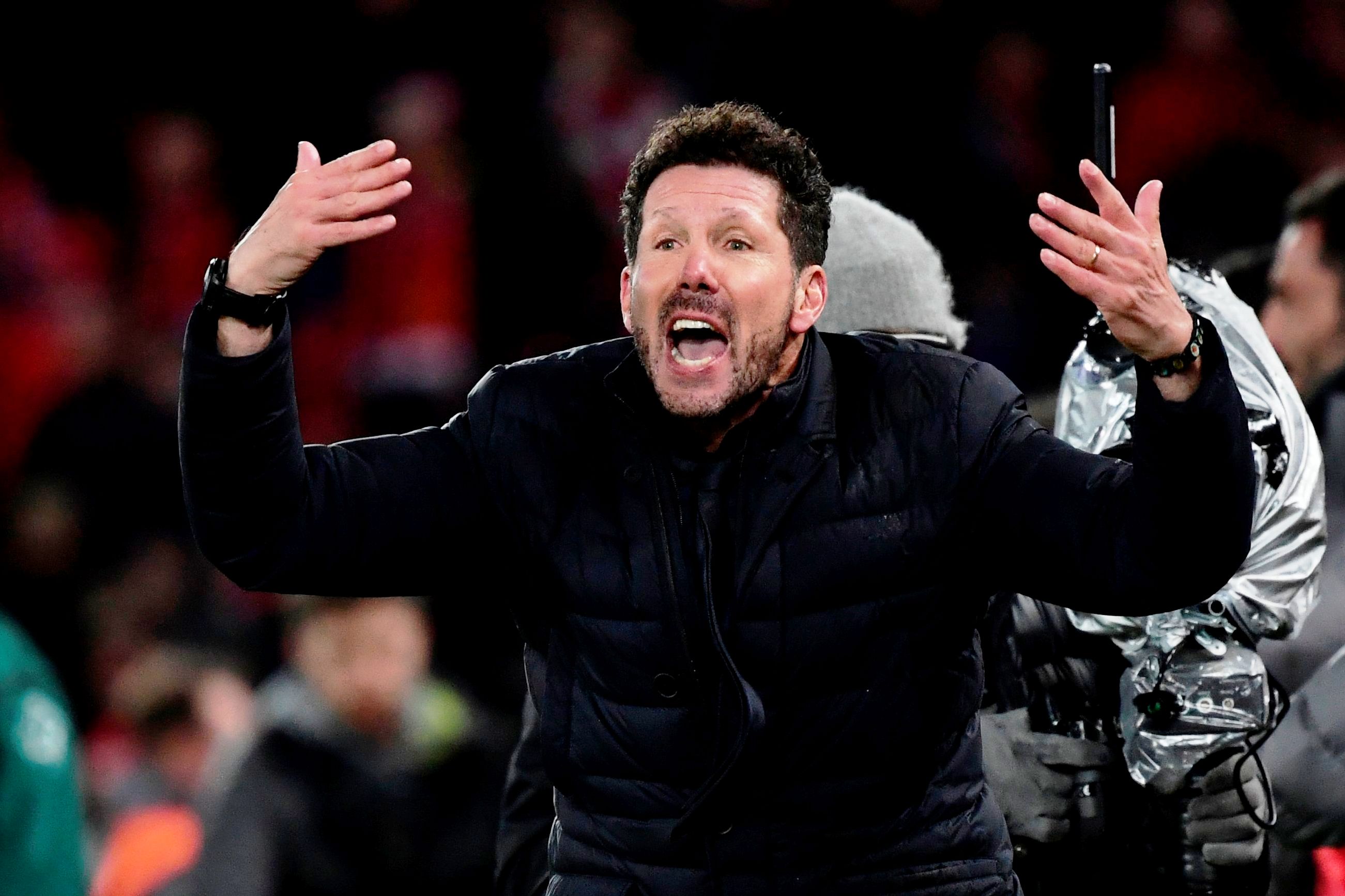 Pelatih Atletico Diego Simeone.