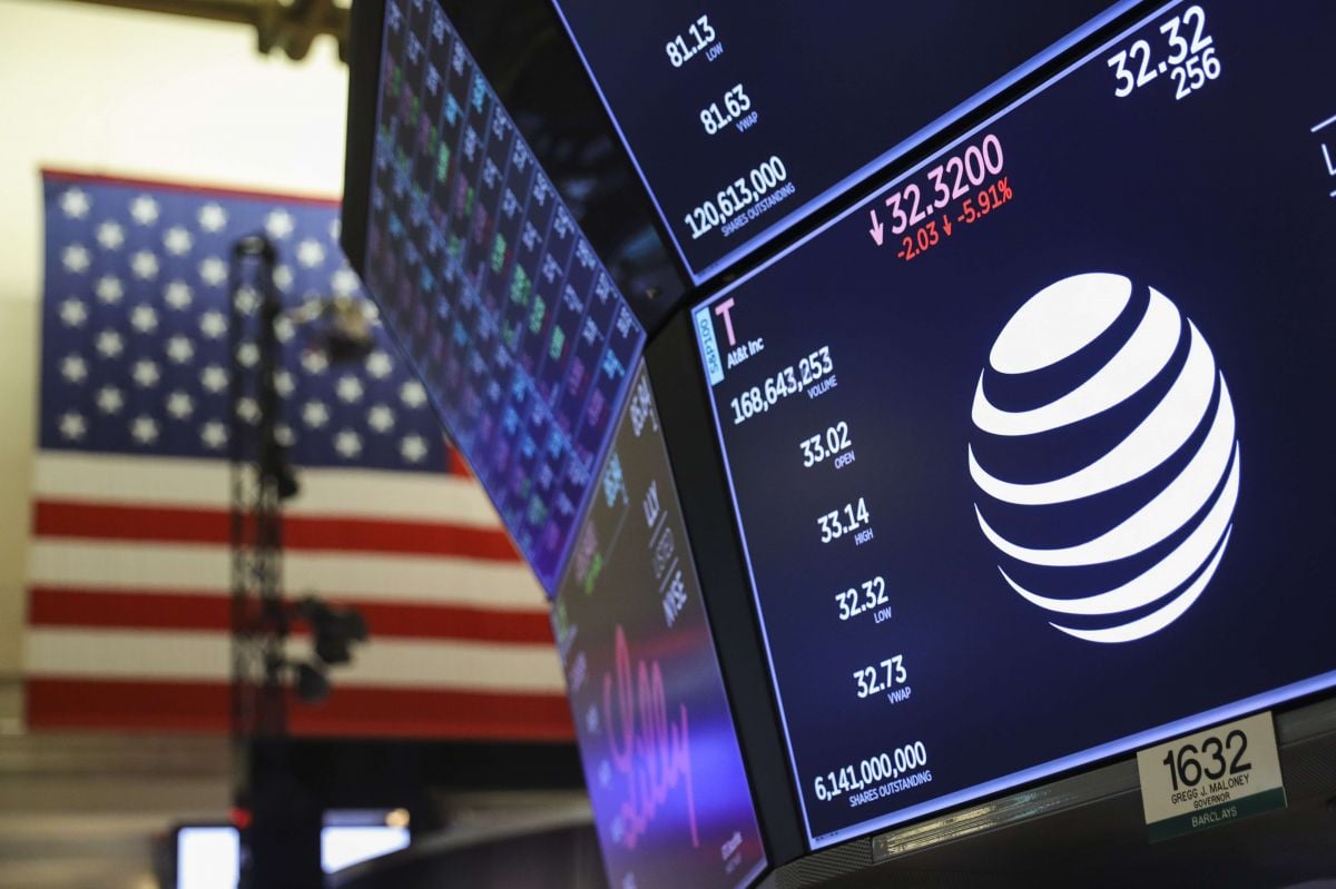 Ilustrasi pergerakan bursa saham AS.