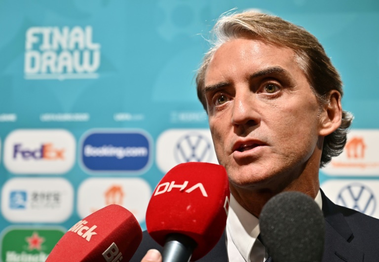 Pelatih timnas Italia Roberto Mancini