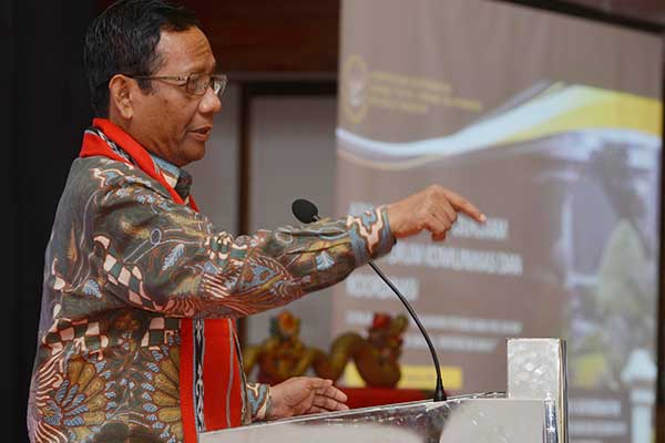 Menteri Koordinator Bidang Politik Hukum dan Keamanan Mahfud MD