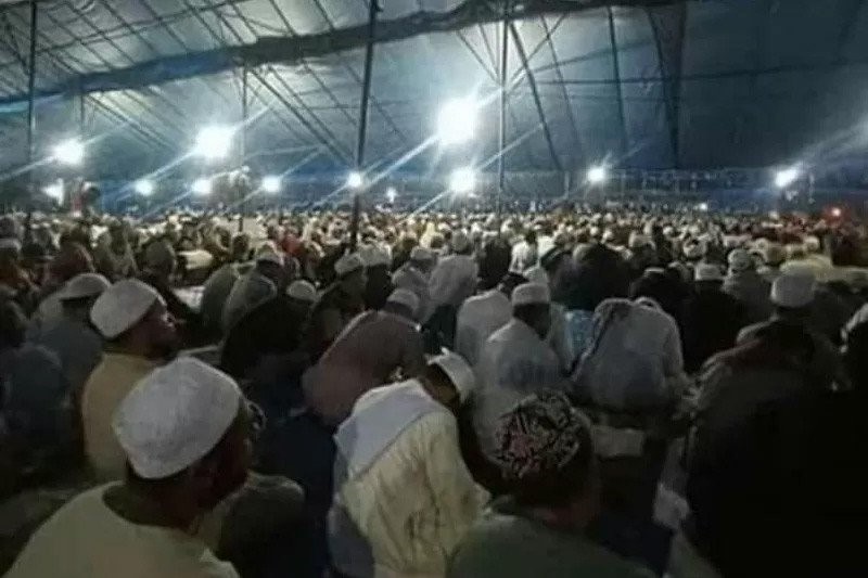 Jemaah ijitma dunia yang berkumpul di Gowa