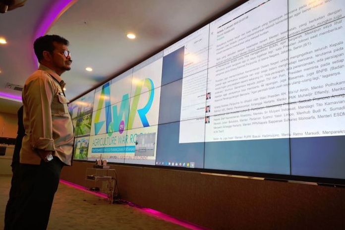 Mentan Syahrul di Ruang AWR.