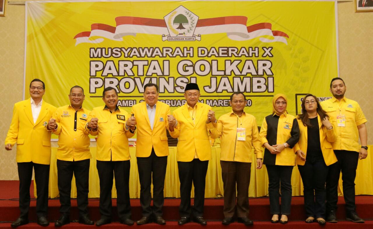 Bupati Sarolangun Cek Endra usai Musda Golkar