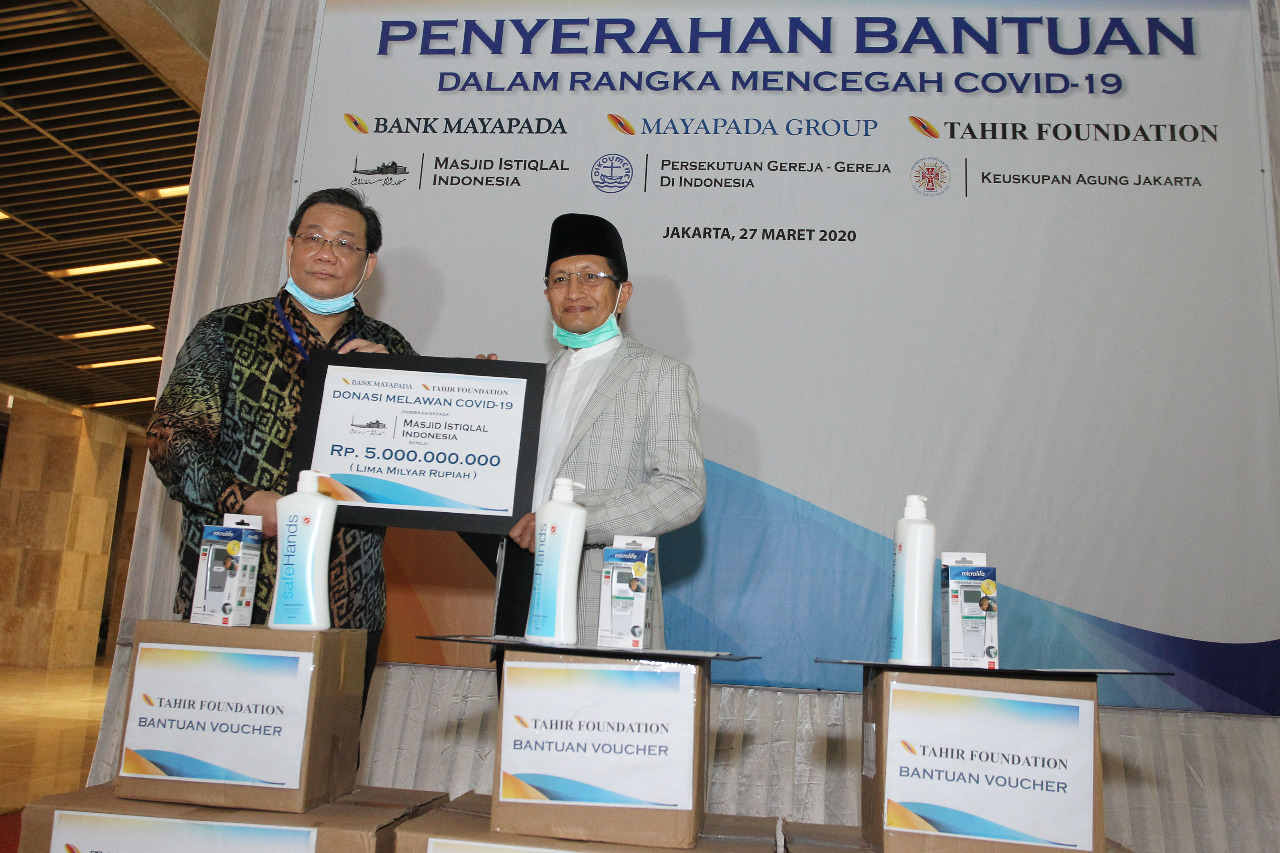 Mayapada Group dan Tahir Foundation Beri Bantuan Hadapi Covid-19