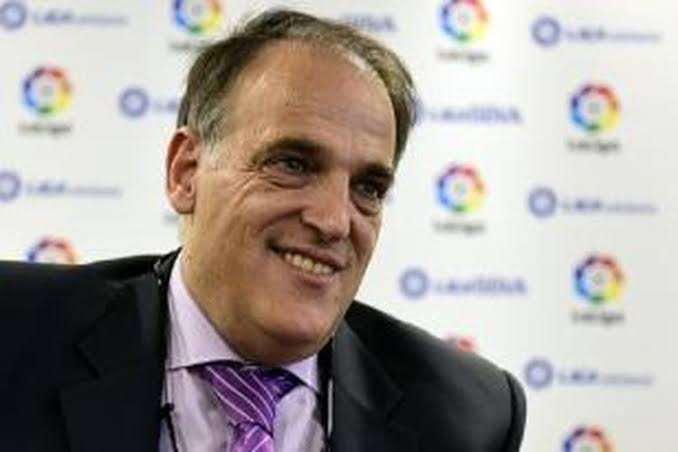 Presiden La Liga Javier Tebas