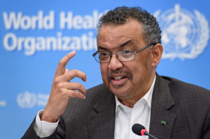 Kepala WHO Tedros Adhanom Ghebreyesus 
