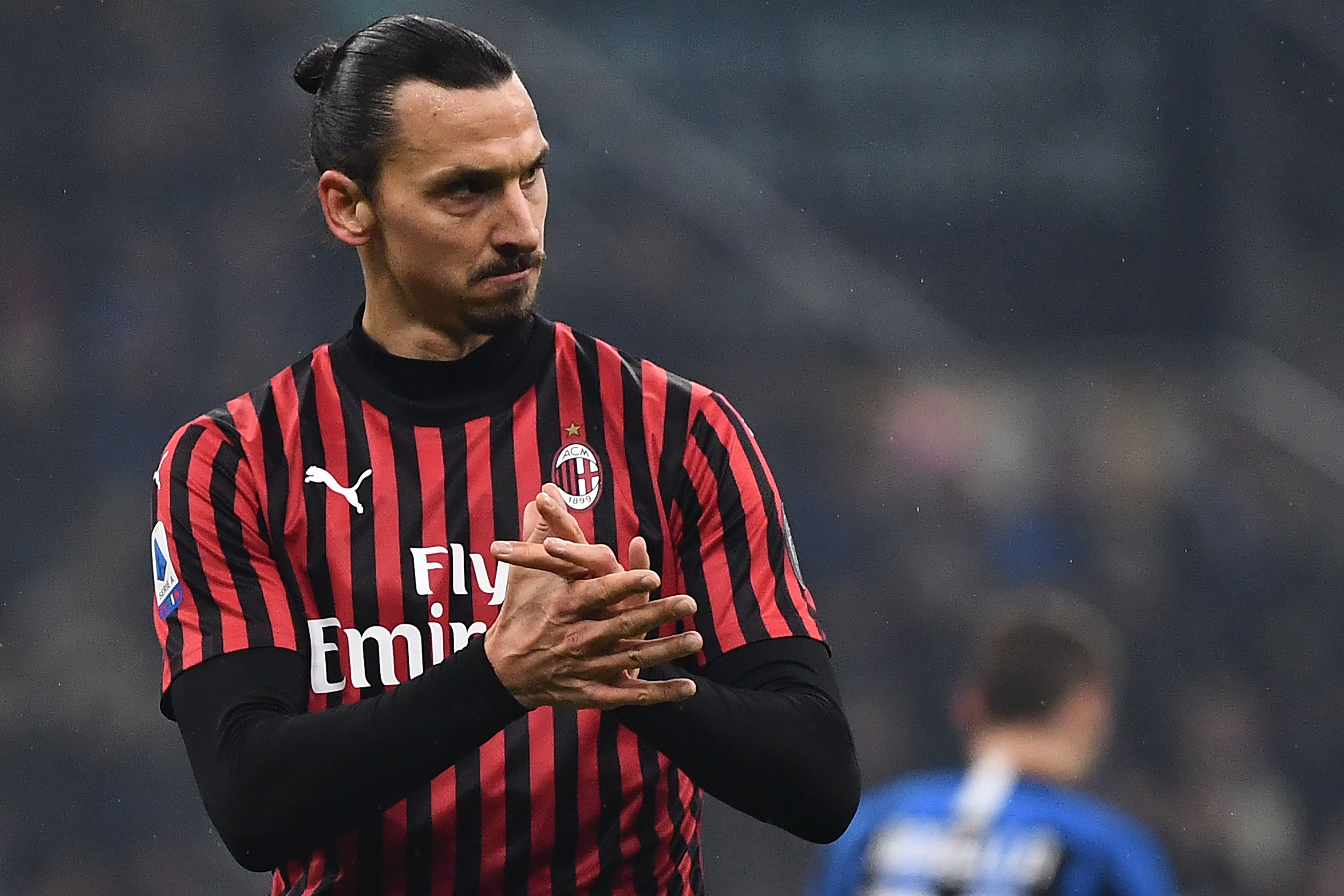 Penyerang AC Milan Zlatan Ibrahimovic