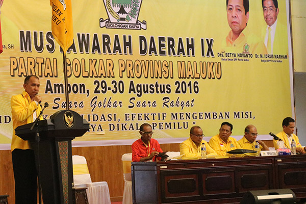 MUSDA GOLKAR MALUKU. 
