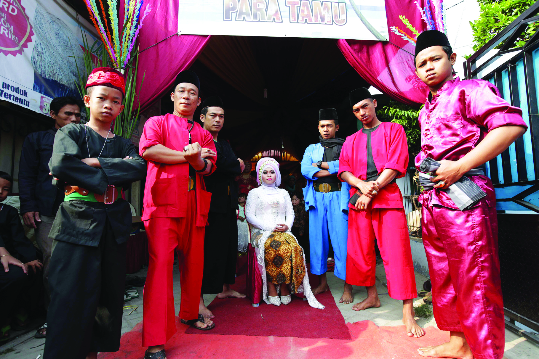 Palang pintu pada  pernikahan adat Betawi