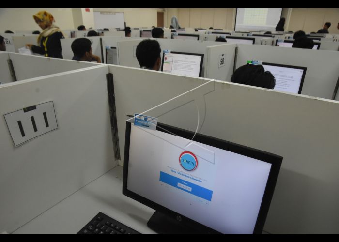 Ilustrasi pelaksanaan UTBK SBMPTN