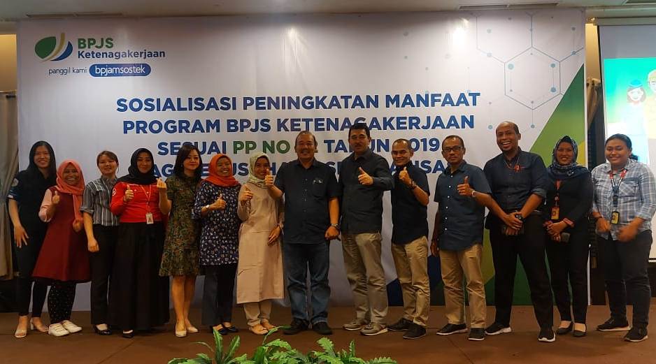 BPJAMSOSTEK Kantor Wilayah DKI Jakarta melakukan sosialiasi di Orchardz Hotel Gajahmada, Pontianak, Kalimantan Barat, Rabu (4/3).