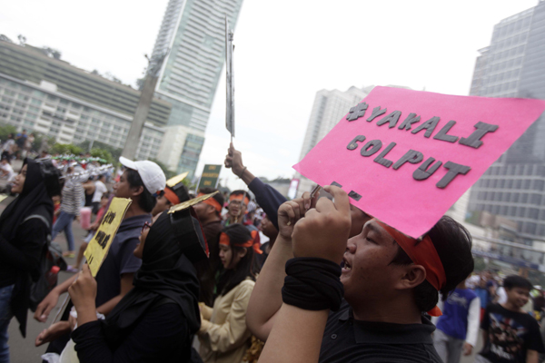 AKSI AJAKAN TIDAK GOLPUT DI JAKARTA.