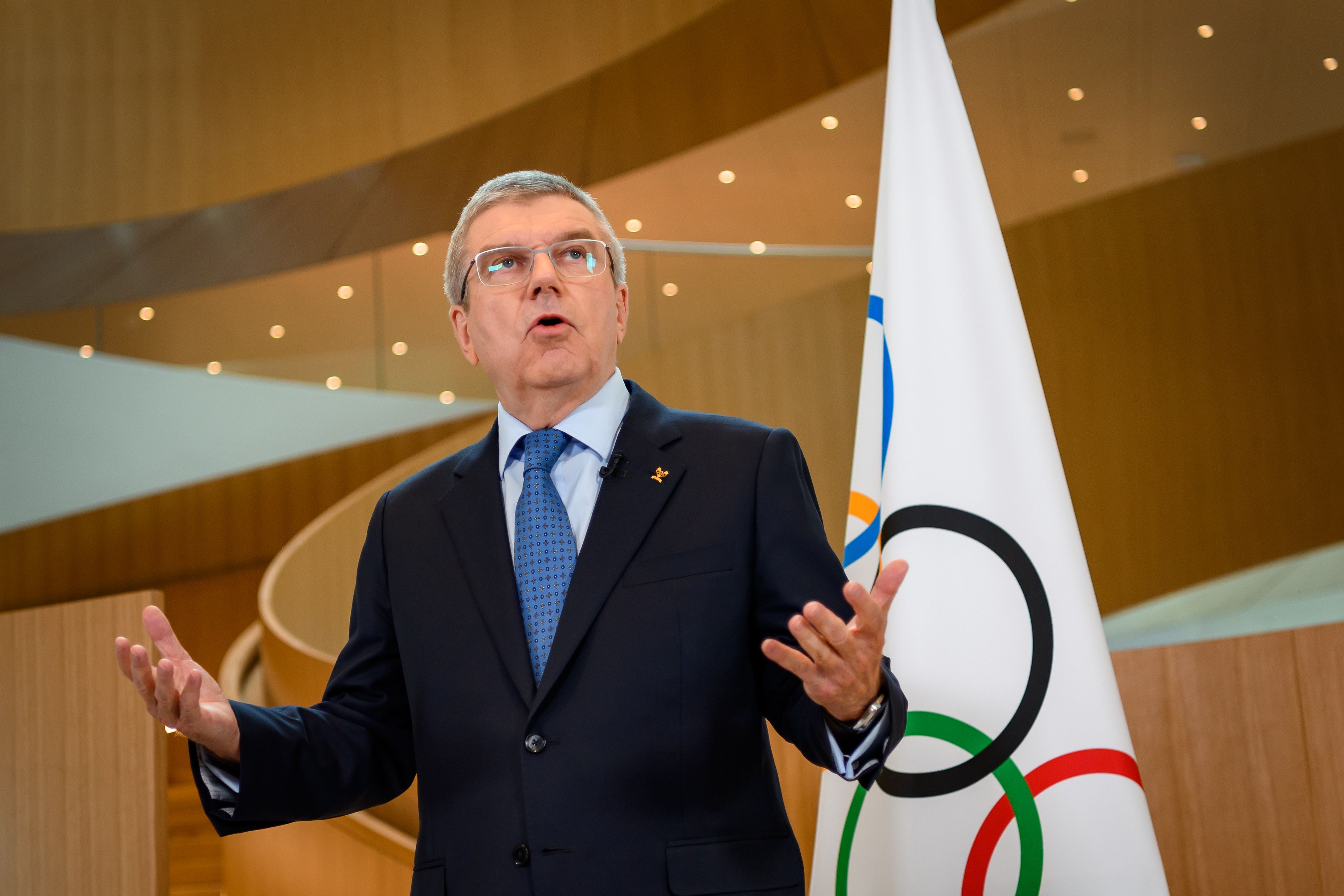 Presiden Komisi Olimpiade Internasional (IOC) Thomas Bach. 