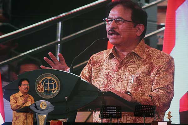 Menteri Agraria dan Tata Ruang (ATR)-BPN (Badan Pertanahan Nasional) Sofyan Djalil di Serang, Banten, Kamis (16/1/2020).