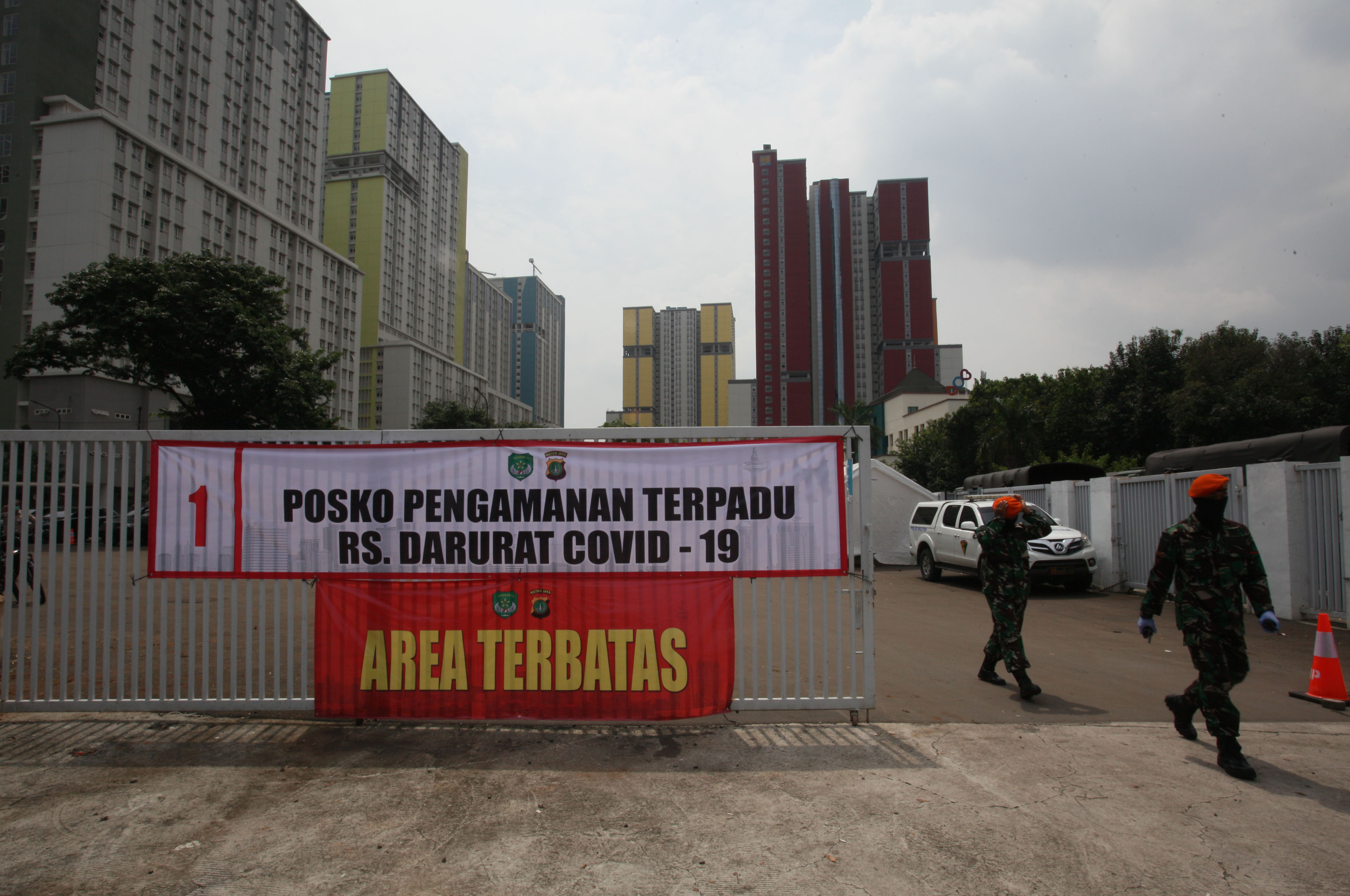 Rumah Sakit Darurat Penanganan Covid-19 Wisma Atlet Kemayoran, Jakarta.