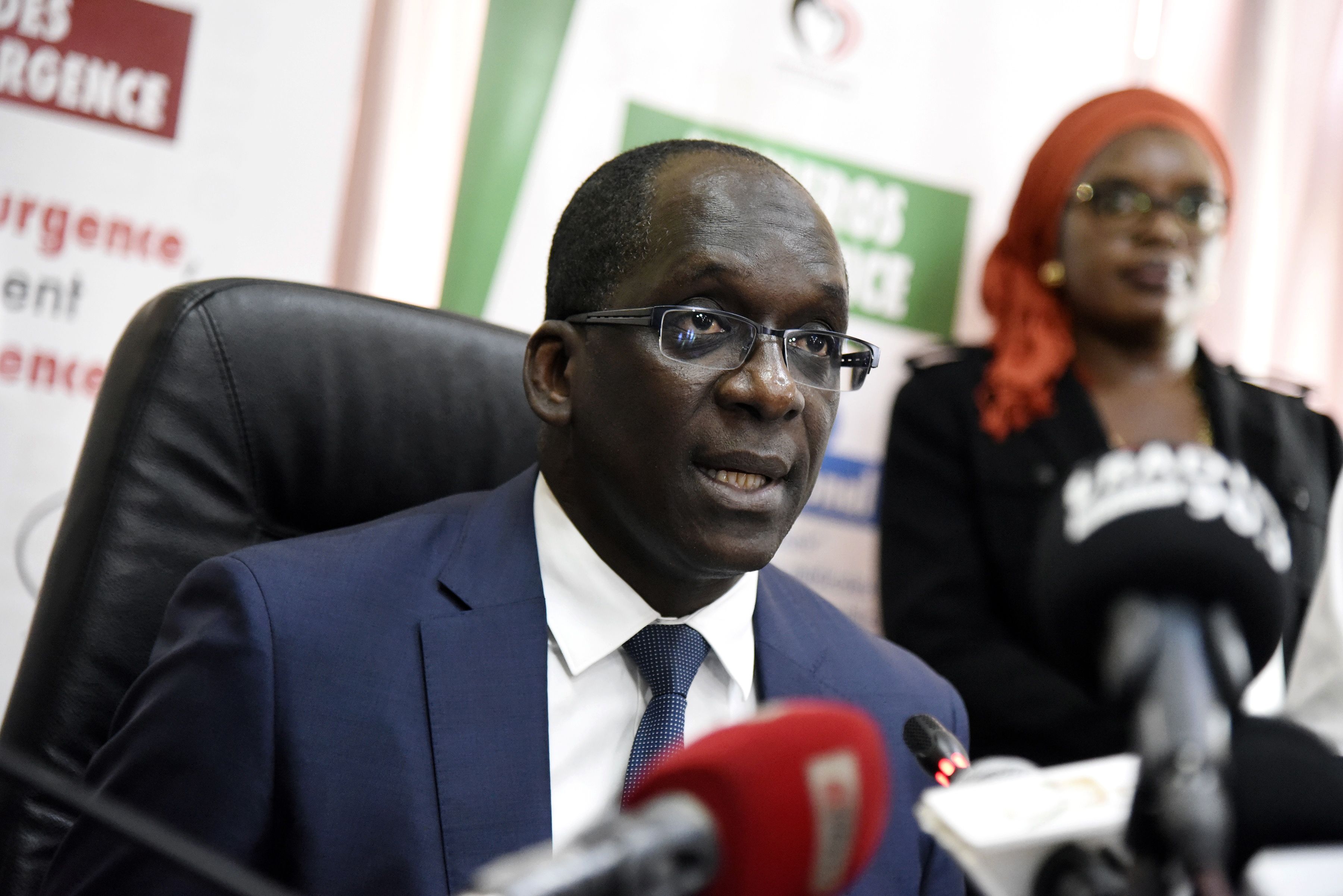 Menteri Kesehatan Senegal Diouf Sarr memberikan keterangan soal kasus virus korona di Senegal
