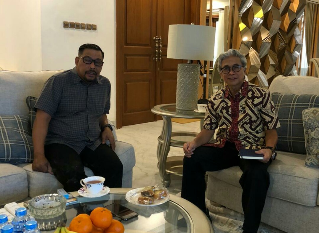 Pertemuan Gubernur Maluku Murad Ismail dengan Kepala SKK Migas, Dwi Soetjipto, di Jakarta, Minggu (8/3/2020).