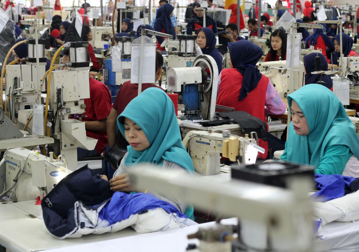 Ilustrasi perusahaan tekstil