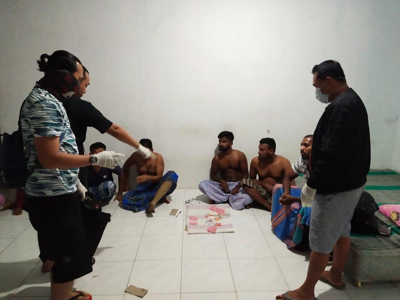 Penyidik Bareskrim membekuk para tersangka perdagangan manusia