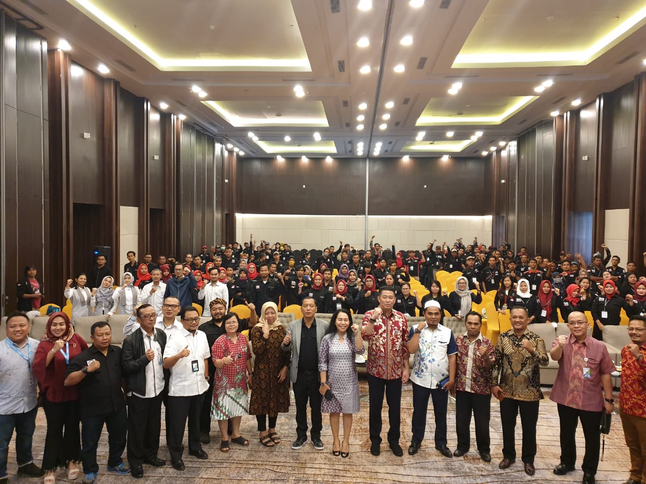 Acara Sosialisasi Vokasi BPJAMSOSTEK kepada Pemeberi Kerja dan Serikat Pekerja di Cikande, Banteng, Senin (16/3).