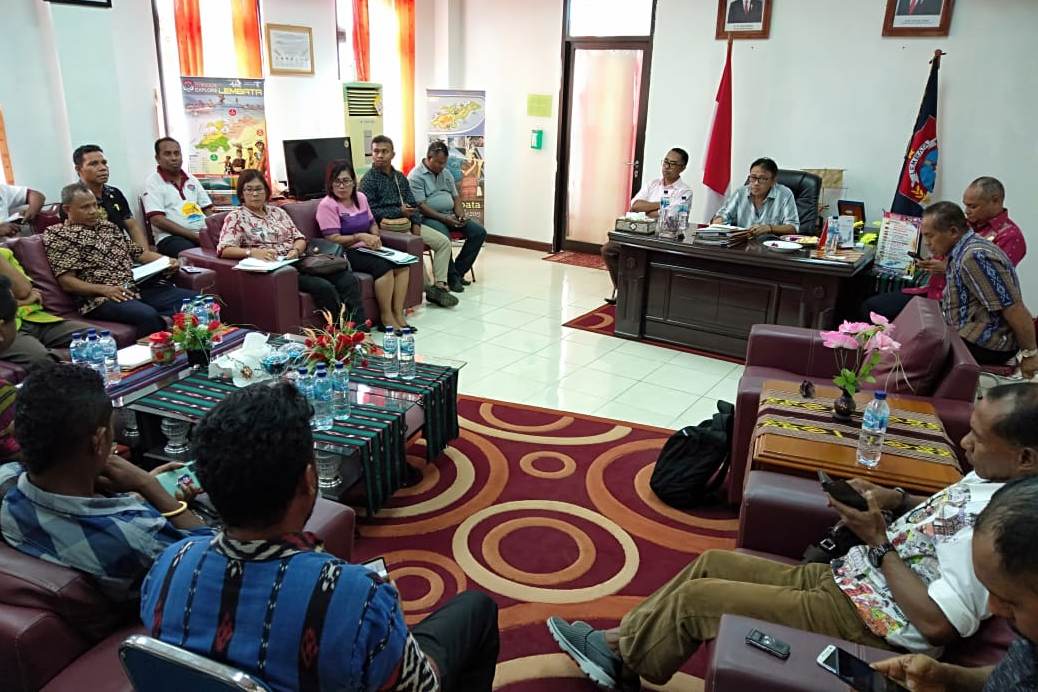 PPK saat menemui Bupati Lembata Eliazer Yentji Sunur 