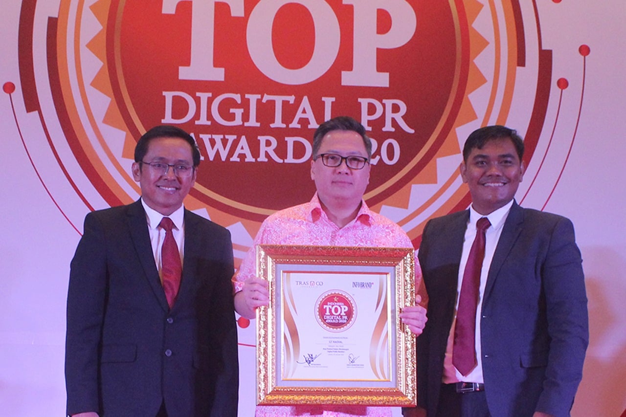 Acara penyerahan Indonesia Top Digital PR Award 2020.  