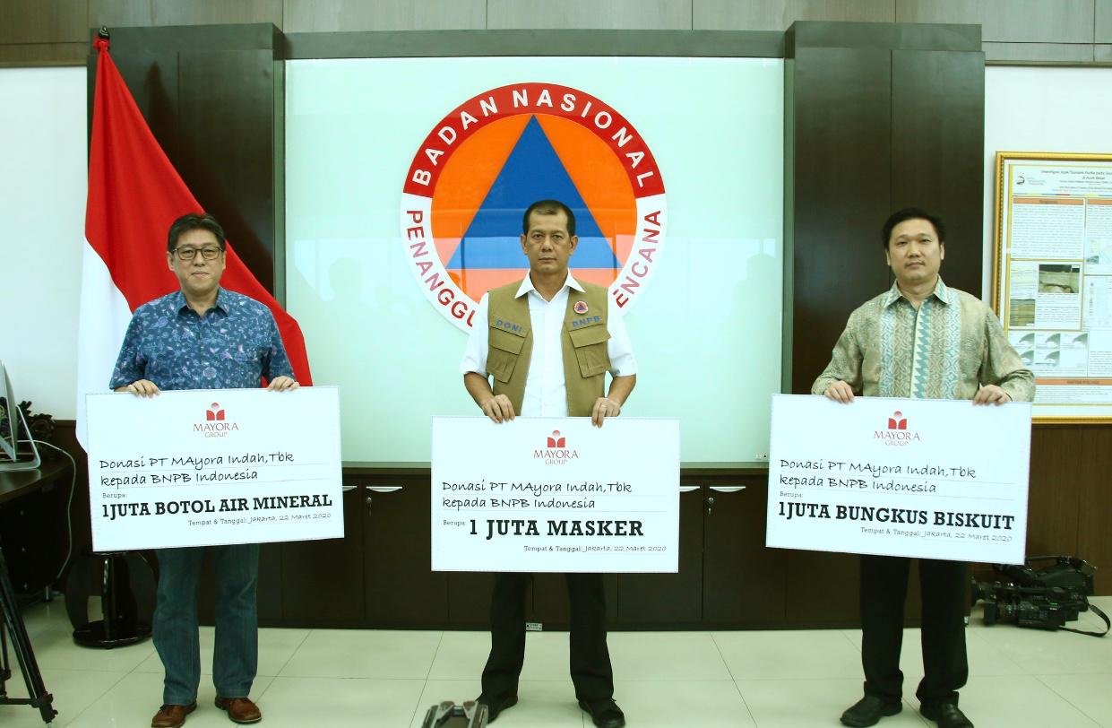 Bantuan dari Mayora untuk BNPB