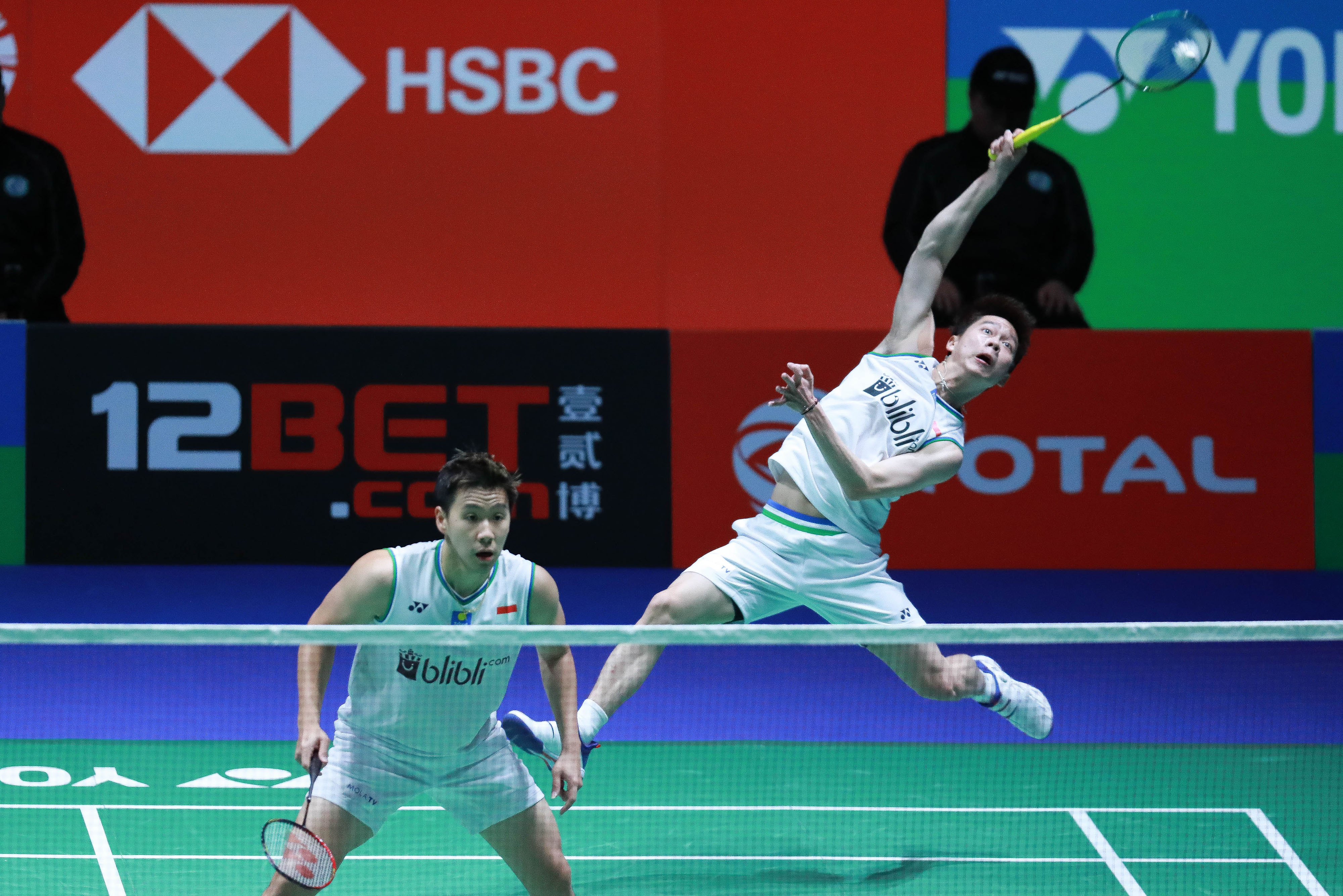 Pasangan gand aputra Indonesia Marcus Fernaldi Gideon/Kevin Sanjaya Sukamuljo