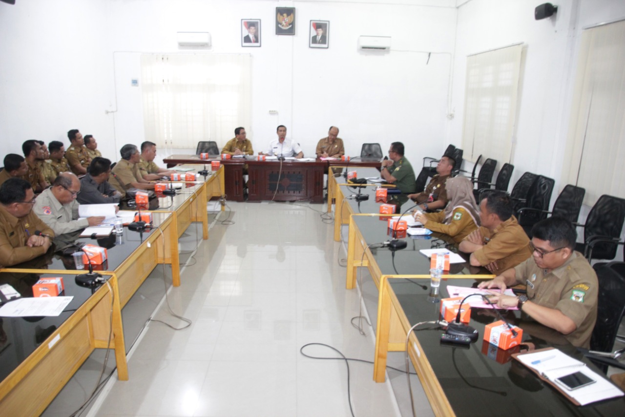 Forkompimda Kota Pematangsiantar rapat antisipasi wabah virus korona, Senin (16/3/2020)