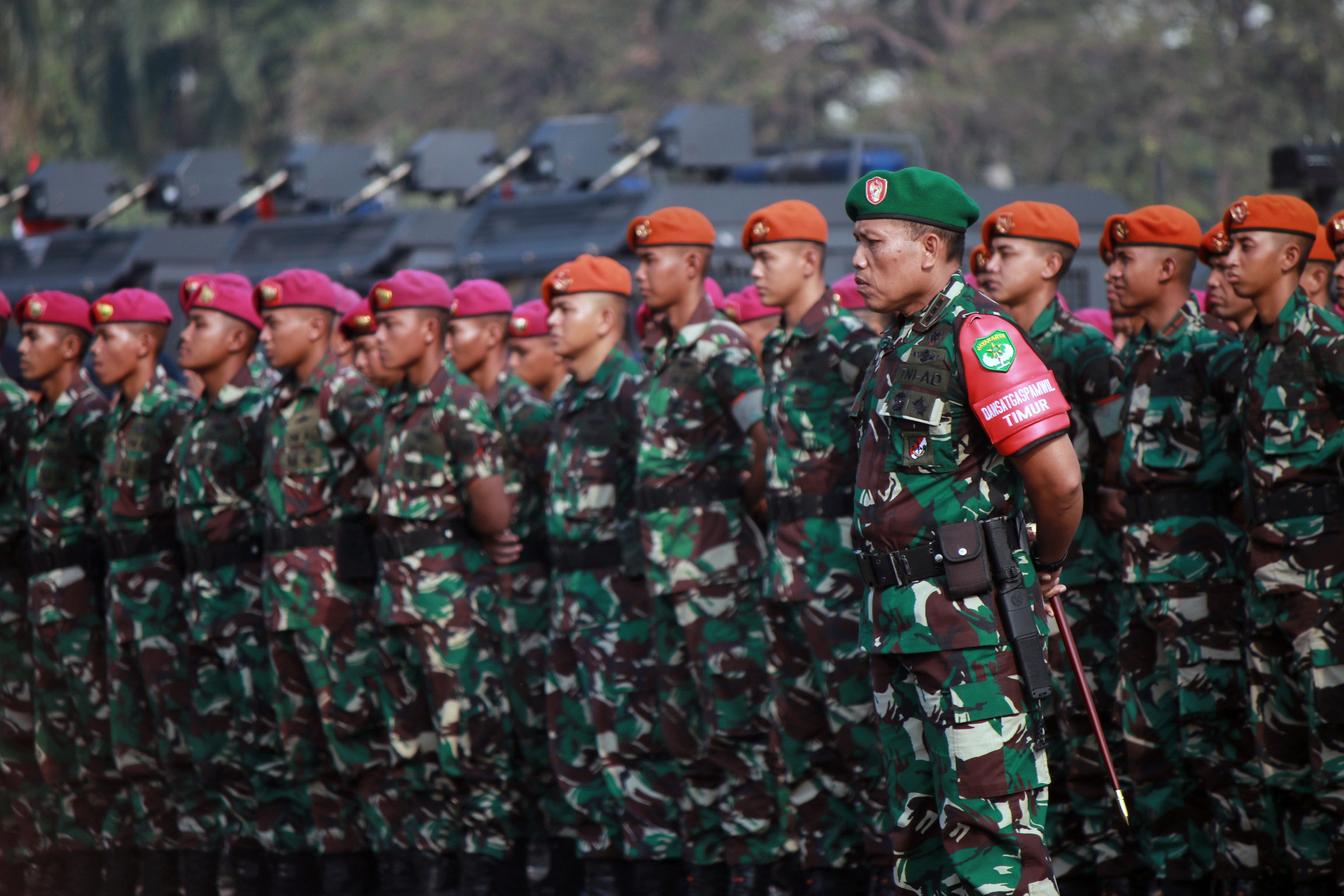 Gelar pasukan pengamanan TNI