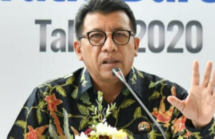 Direktur Utama PT Jasa Raharja (Persero), Budi Rahardjo S yang juga jadi Ketua Satuan Tugas Mudik Gratis Tahun 2020.