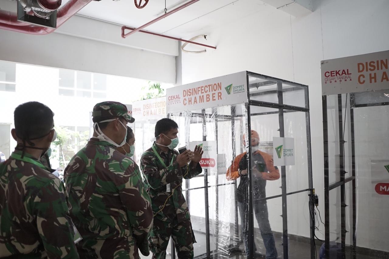 Bilikdisinfektan dibangun DD di RS darurat Wisma Atlet, Jakarta