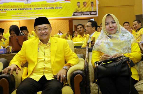 Cek Endra terpilih aklamasi pimpin Golkar Jambi.