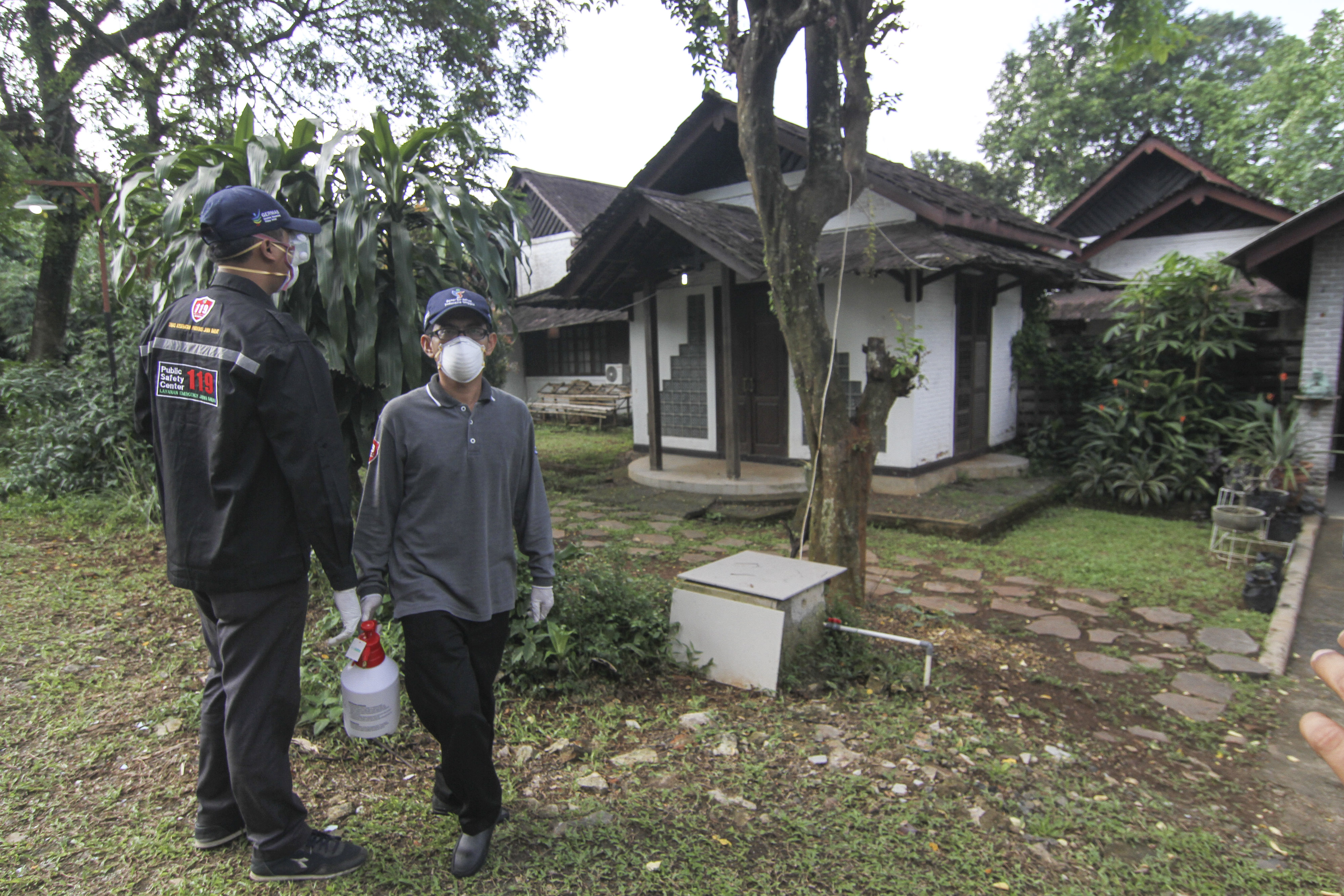 Rumah pasien terinfeksi virus korona di Depok