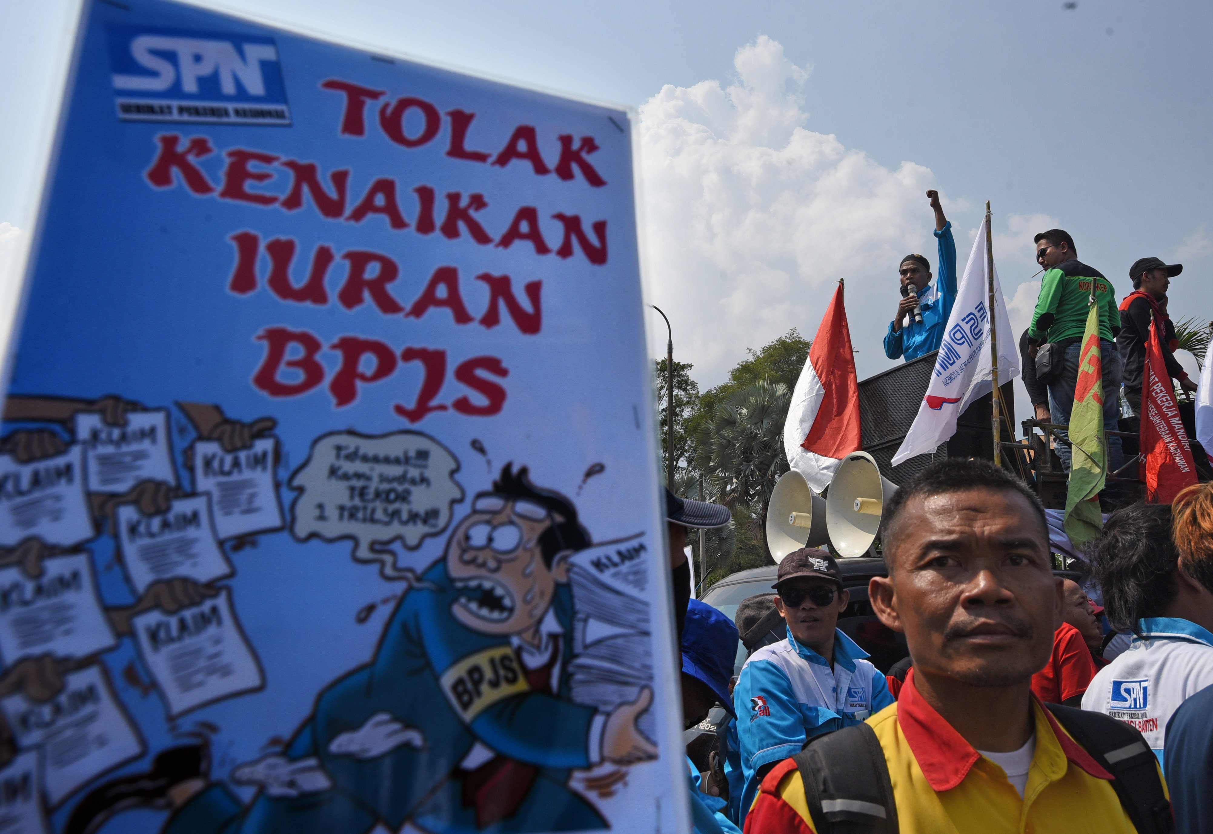 Buruh tolak kenaikan iuran BPJS kesehatan