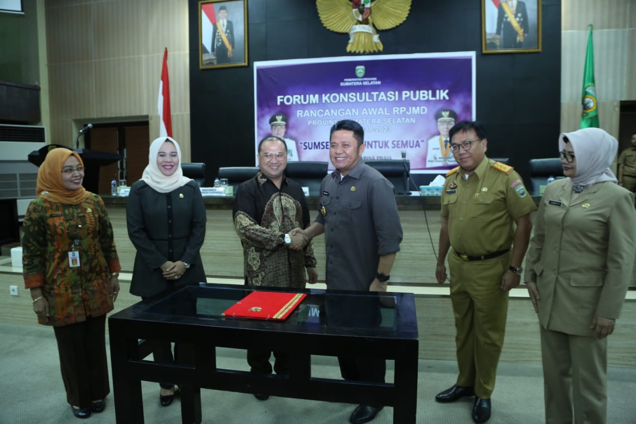 Gubernur Babel  Erzaldi Rosman Djohan  dan Gubernur Sumsel Herman Deru sepakat pembangunan jembatan Batera sepanjang 15 km.