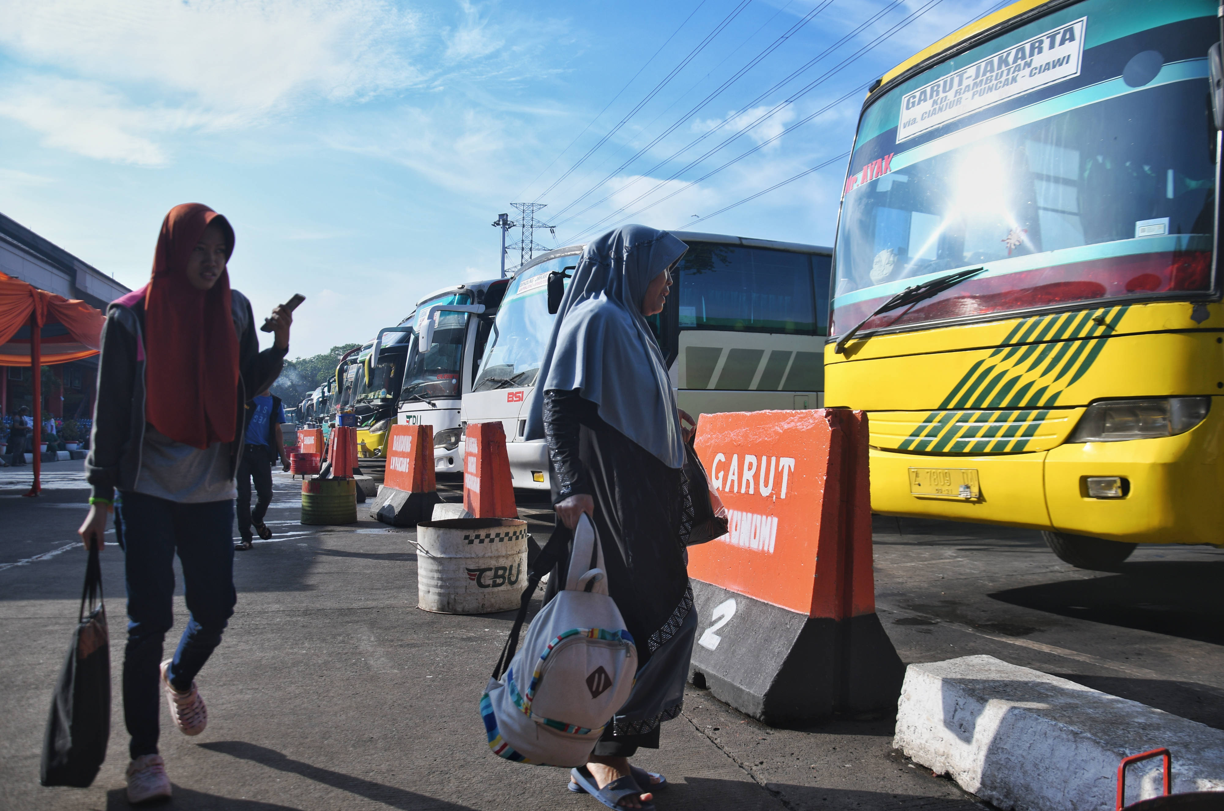 Ilustrasi: Situasi di Terminal Kampung Rambutan, Jakarta, Rabu (18/12/2019). 
