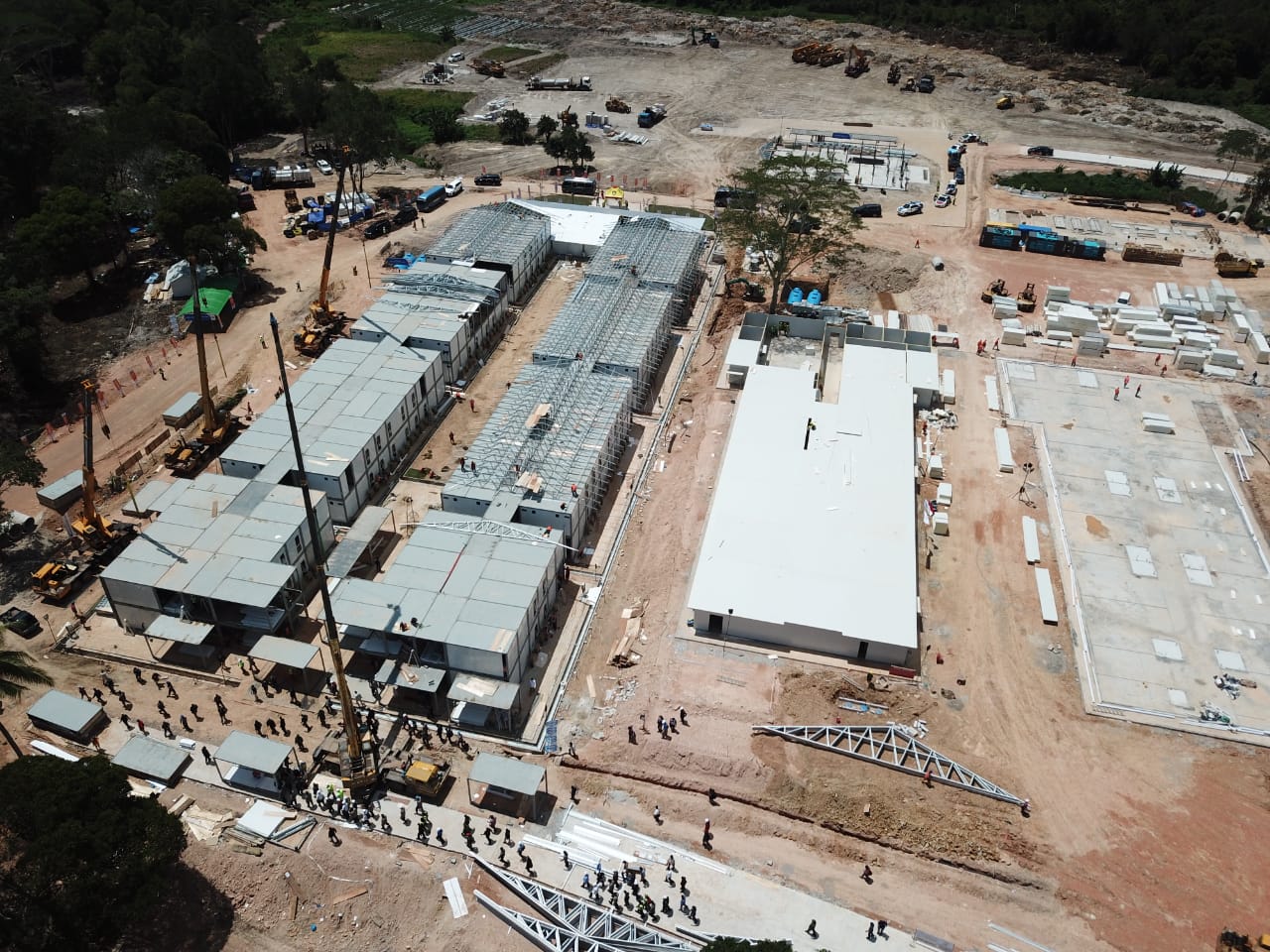 Pembangunan R darurat Covid-19 di Pulau Galang