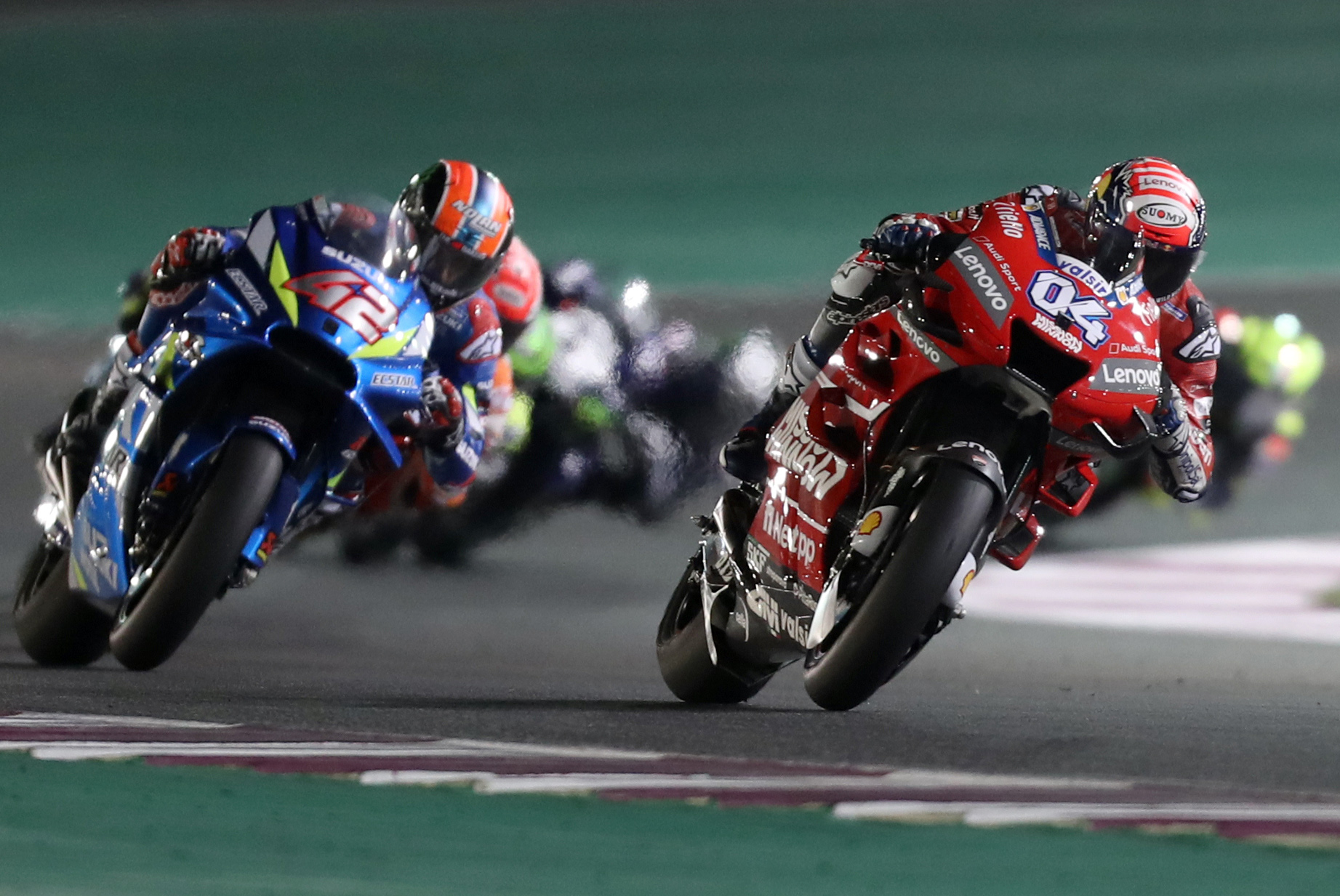 Balapan MotoGP di Sirkuit Losail, Qatar, Maret tahun lalu.