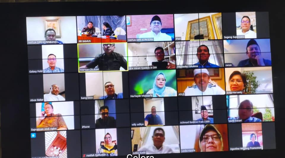 Rapat bamus DPR secara virtual memutuskan penundaan pembukaan masa sidang